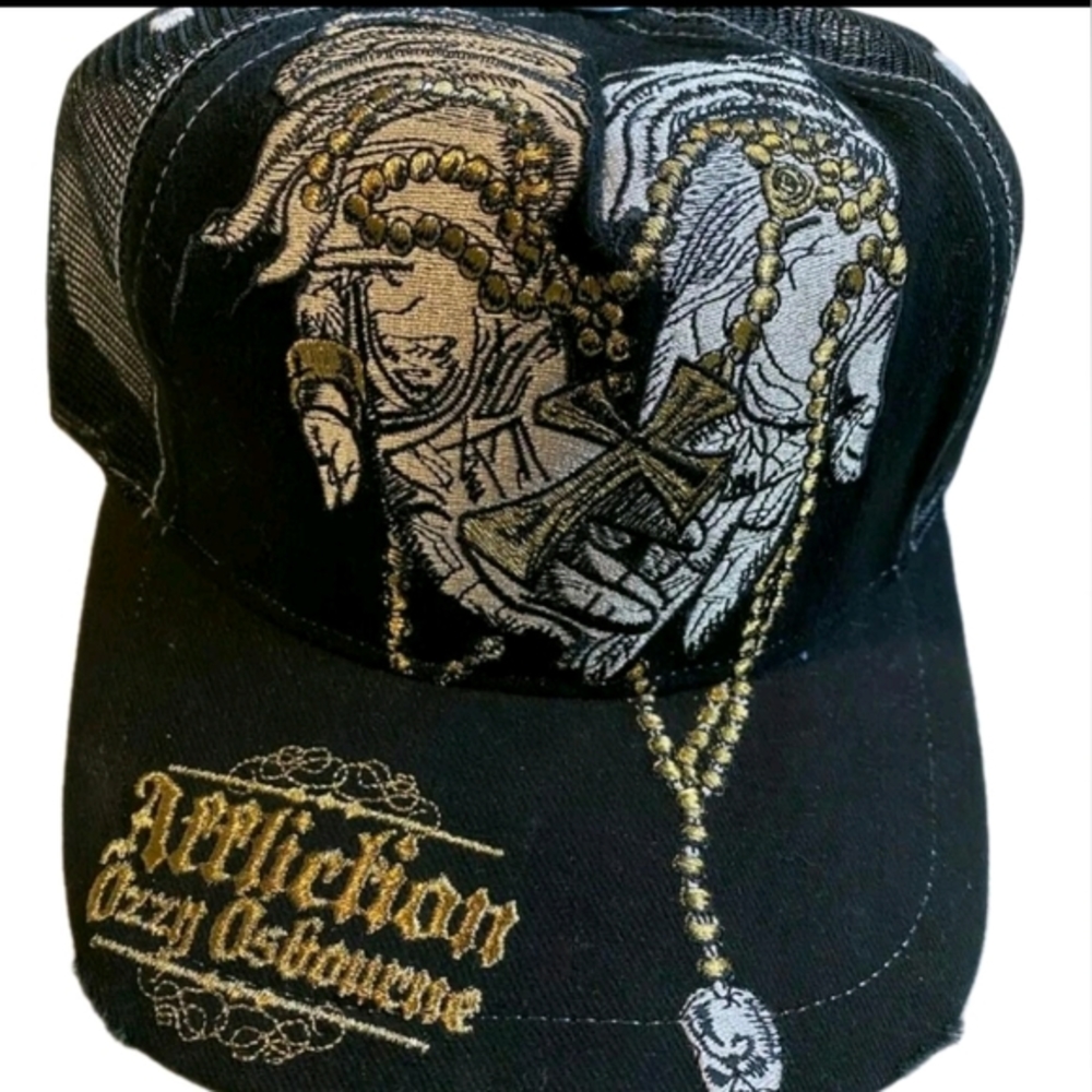 Retro 2000s Fashion Maximalism Style Affliction Vintag New Ozzy Osbourne Y2K Hat